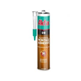 Colle pu montage express transparent 300 ML 610 - Akfix